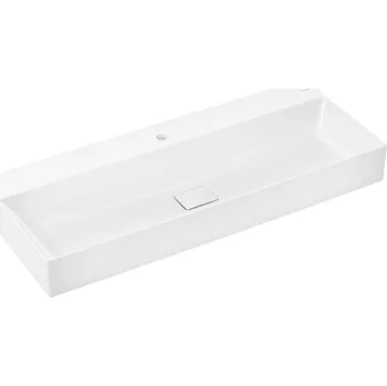 Umyvadlo Hansgrohe Xevolos E - Umyvadlo 120x48 cm, bez přepadu, s otvorem pro baterii, SmartClean, bílá 61113450
