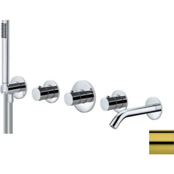 Vodovodní baterie Paffoni Modular Box - Termostatická baterie pod omítku, pro 2 spotřebiče, zlatá MDE001HG