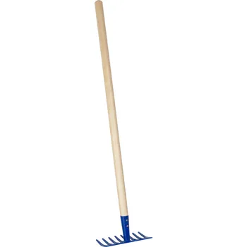 Hračka na písek Small Foot Zahradní hrábě modré 68 cm