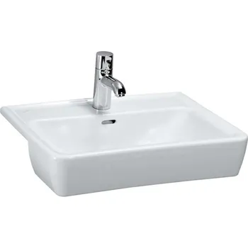 Laufen Pro - Umyvadlo polozápustné, 56x44 cm, bez otvoru pro baterii, bílá H8129610001091