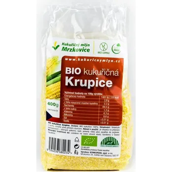 Mouka Kukuřičný mlýn BIO kukuřičná krupice 400 g