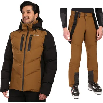 Pánský lyžařský komplet Skimmio BRN 3XL + Rhea BRN XXL