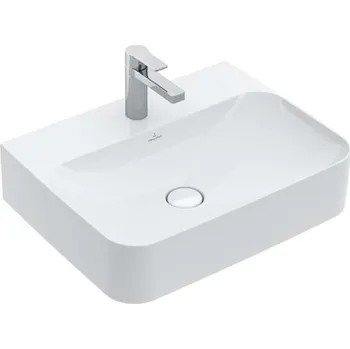 Umyvadlo Villeroy & Boch Finion - Umyvadlo se skrytým přepadem, 60x47 cm, s CeramicPlus, alpská bílá 416864R1