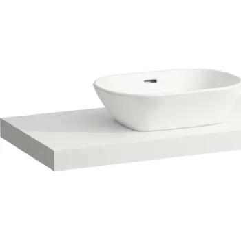 Nábytek Laufen Lani - Deska pod umyvadlo, 99 cm, středový výřez, matná bílá H4046611122601