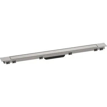 Odvodňovací žlab Hansgrohe RainDrain Match Plus - Sprchový žlab 90 cm, s roštem, kartáčovaná ocel 56216800