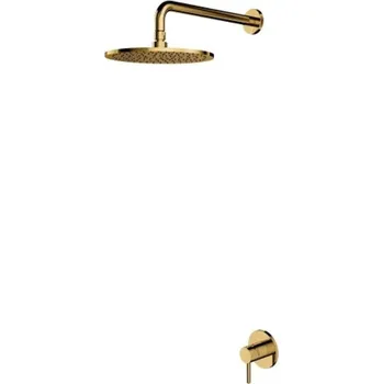 Sprchový set Omnires Y sprchová sada pod omítku s dešťovou sprchou zlatá SYSY36GL