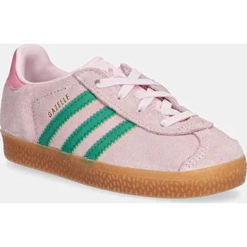 Chlapecké tenisky Semišové sneakers boty adidas Originals GAZELLE JP7138 růžová 30X, EUR 21