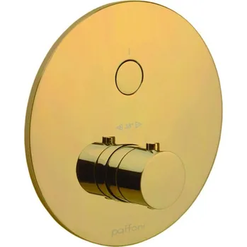 Vodovodní baterie Paffoni Compact Box - Termostatická sprchová baterie pod omítku, zlatá CPT013HG