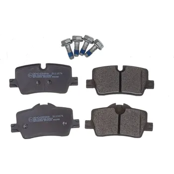 Brzdový systém Sada brzdových destiček, vždy 4 kusy v sadě DENCKERMANN B111674