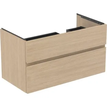 Nábytek Ideal Standard Finesse - Umyvadlová skříňka 100x51x55 cm, 2 zásuvky, bílý dub E3446US