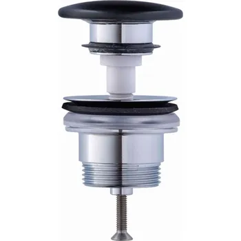 Sifon Duravit Příslušenství - Uzavíratelná umyvadlová výpusť Push-Open, 1 1/4, antracit mat 0050791300