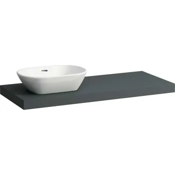Nábytek Laufen Lani - Deska pod umyvadlo, 118 cm, výřez vlevo, šedá H4046721122661