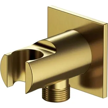 Sprchový držák OMNIRES - Nástěnné kolínko s držákem, kartáčované zlato 8873C/KGLB