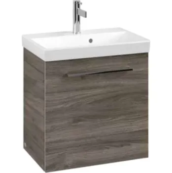 Villeroy & Boch Avento - Umyvadlová skříňka, 53x51x35 cm, 1 dvířka, Stone Oak A88801RK
