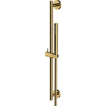 Sprchový set OMNIRES Microphone - Set sprchové hlavice, tyče a hadice, zlatá MICROPHONE-SGL