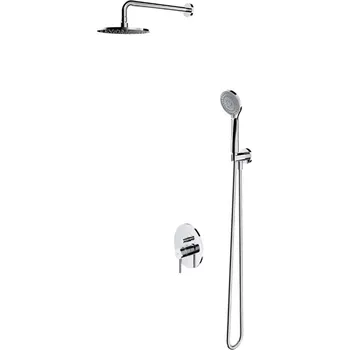 Sprchový set OMNIRES Y - Sprchový set s baterií pod omítku, s tělesem, průměr 20 cm, 5 proudů, chrom SYSY21CR