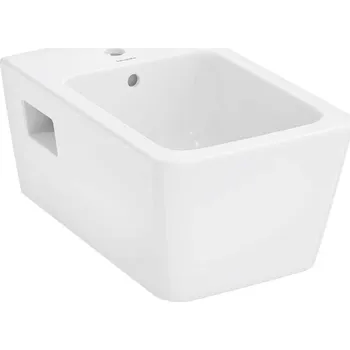 Bidet Hansgrohe EluPura Original Q - Závěsný bidet, otvor pro baterii, HygieneEffect, bílá 62046450