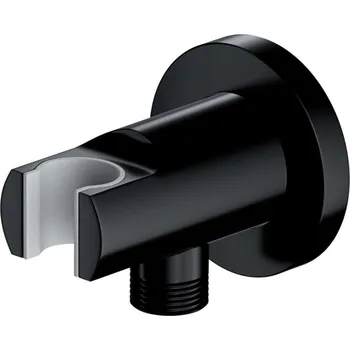 Sprchový držák OMNIRES - Nástěnné kolínko s držákem, černá 8873BL