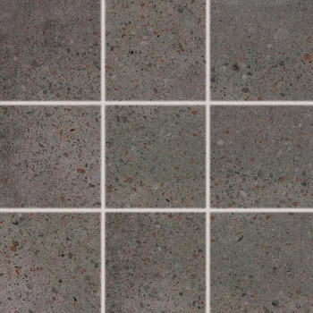 Obklad RAKO Piazzetta - Dlažba černá 10x10, DAK12789