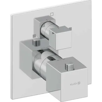 Vodovodní baterie Kludi Decus - Termostatická baterie pod omítku, pro 2 spotřebiče, chrom 548100575
