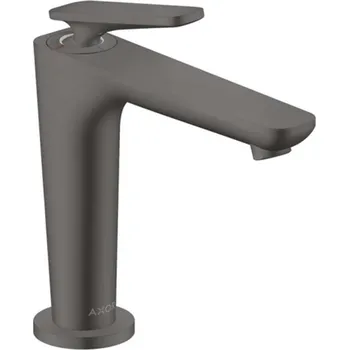 Vodovodní baterie Axor Citterio C - Umyvadlová baterie s výpustí, EcoSmart, CoolStart, kartáčovaný černý chrom 49040340