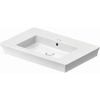 Duravit White Tulip - Umyvadlo 75x49 cm, bez otvoru pro baterii, WonderGliss, bílá 23637500601