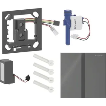 Splachovací tlačítko Geberit - Elektronické ovládání splachování pisoárů typ 40, síťové napájení, Bluetooth, sklo/lávová 116.227.JK.1