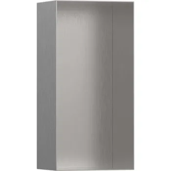 Koupelnový nábytek Hansgrohe XtraStoris Minimalistic - Výklenek do stěny, 30x15x10 cm, kartáčovaná nerez 56070800