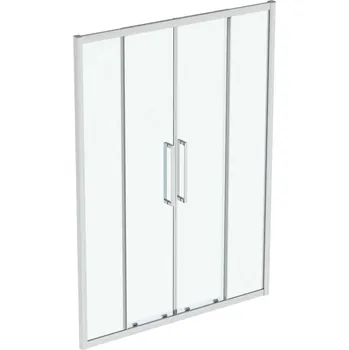 Sprchové dveře Ideal Standard i.Life - Posuvné sprchové dveře, čtyřdílné, 150 cm, silver bright/čiré sklo T4951EO