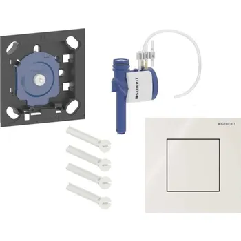 Splachovací tlačítko Geberit - Pneumatické ovládání splachování pisoáru typu 40, sklo/pískově šedá 116.217.JL.1