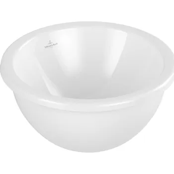 Umyvadlo Villeroy & Boch Loop&Friends - Umyvadlo vestavné, průměr 38 cm, s přepadem, CeramicPlus, alpská bílá 4A5200R1