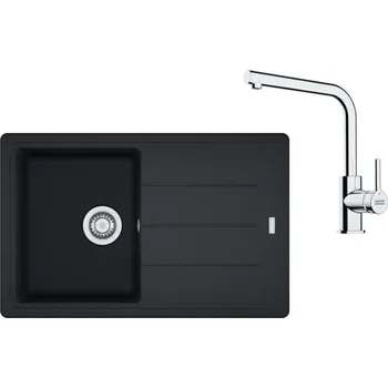 Granitový dřez Franke Sety - Kuchyňský set G263O, fragranitový dřez BFG 611-78 a baterie FS 3230.031, onyx/chrom 114.0700.736