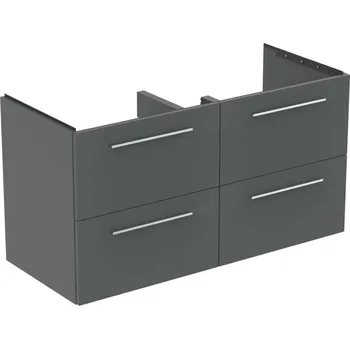 Nábytek Ideal Standard i.Life B - Umyvadlová skříňka 120x63x51 cm, 4 zásuvky, šedý matný křemen T5278NG