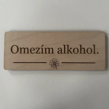 Motivační dřevěné cedulky ve stojánku (9 druhů) Varianta: Bez stojánku, Motiv: H