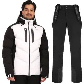 Pánský lyžařský komplet Skimmio WHT 3XL + Rhea BLK XXL
