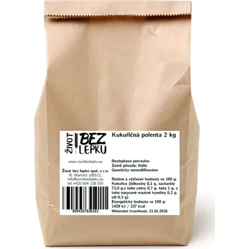 Mouka Život bez lepku Kukuřičná polenta instantní 2 kg