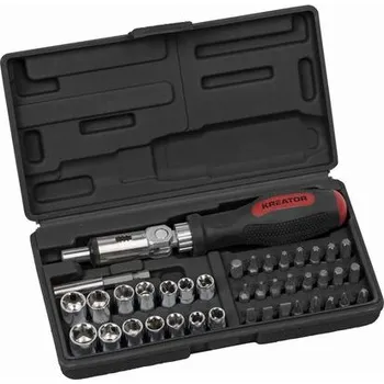 Ruční nářadí Ráčnový šroubovák 40 ks sada Kreator KRTH30101