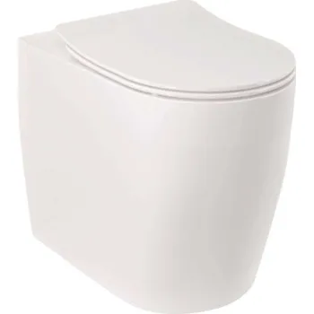 Klozet Kludi Resa R - Stojící WC, vario odpad, Rimless, lesklá bílá 23WCB0443