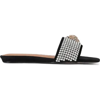 Dámské pantofle Kožené pantofle Kurt Geiger London Kensington C Flat Sandal 5382209209 stříbrná SLV, EUR 40
