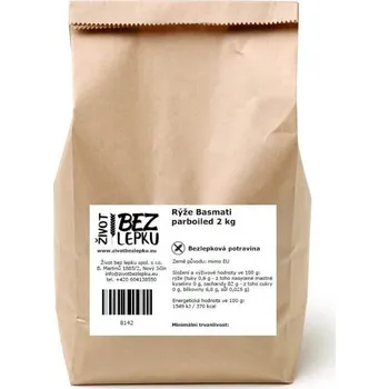 Rýže Život bez lepku Rýže Basmati parboiled 2 kg