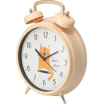 Home Styling Collection Dětský budík SAFI, Ø 24 cm, oranžový