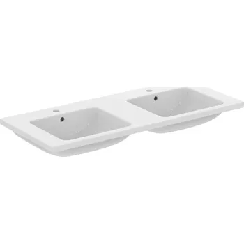 Umyvadlo Ideal Standard i.Life B - Dvojumyvadlo nábytkové 121x52 cm, s přepadem, 2 otvory pro baterii, bílá T460201
