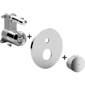 Vodovodní baterie Paffoni Jo - Baterie pod omítku pro 2 spotřebiče, chrom JOBOX015CR