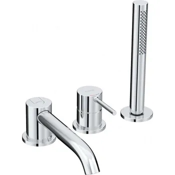 Vodovodní baterie Kludi Bozz - Baterie na okraj vany, 3-otvorová instalace, chrom 384480576