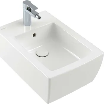 Bidet Villeroy & Boch Memento 2.0 - Závěsný bidet, s 1 otvorem pro baterii, CeramicPlus, Stone White 443300RW