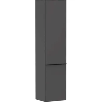 Koupelnový nábytek Hansgrohe Xelu Q - Vysoká skříňka 40x165x35 cm, 2 dvířka, panty vpravo, matná šedá/matná černá 54140670