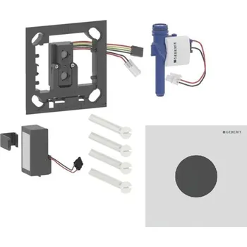 Splachovací tlačítko Geberit - Elektronické ovládání splachování pisoárů typ 40, bateriové napájení, easy to clean, Bluetooth, matná bílá 116.034.JT.1