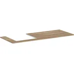 Hansgrohe Xelu Q - Deska pod umyvadlo 136x55 cm, výřez vlevo, přírodní dub 54097230