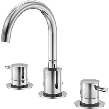 Vodovodní baterie Steinberg 100 - Umyvadlová baterie s výpustí, 3-otvorová instalace, chrom 100 2000