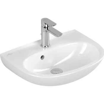 Villeroy & Boch O.novo - Umývátko 50x38 cm, s přepadem, otvor pro baterii, alpská bílá 43405001